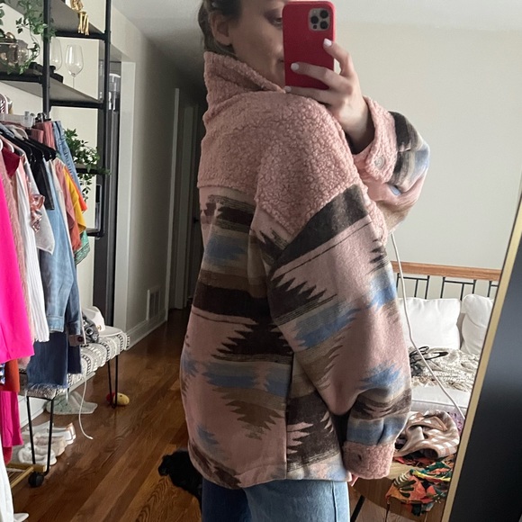 Pink Aztec Jacket - Picture 2 of 3